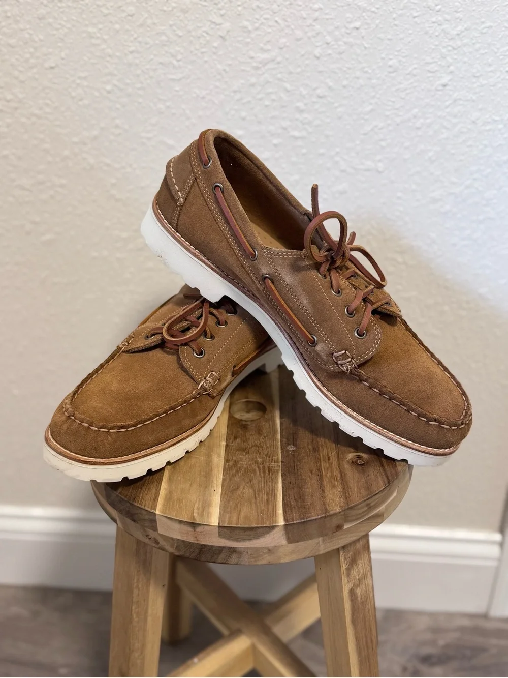 G.H. Bass Ranger Camp Moc Suede Brown Shoes Men’s EU 45 NIB